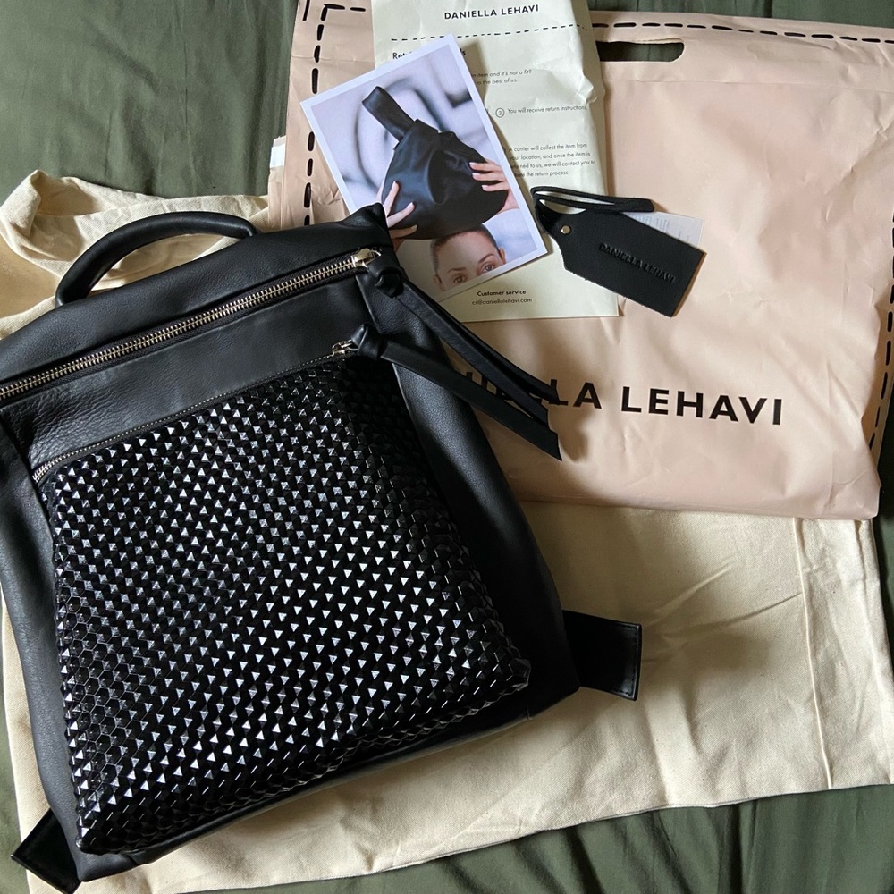 Daniella Lehavi Alma Backpack Black Leather
